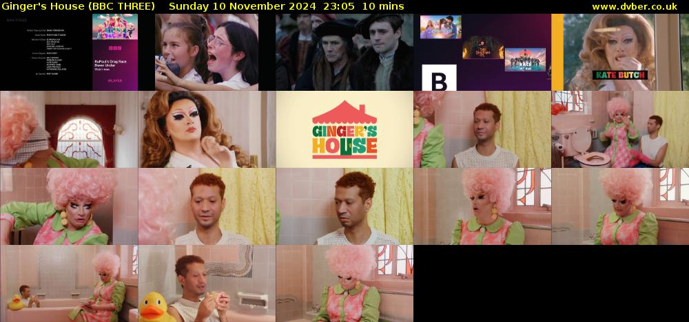 Ginger's House (BBC THREE) Sunday 10 November 2024 23:05 - 23:15
