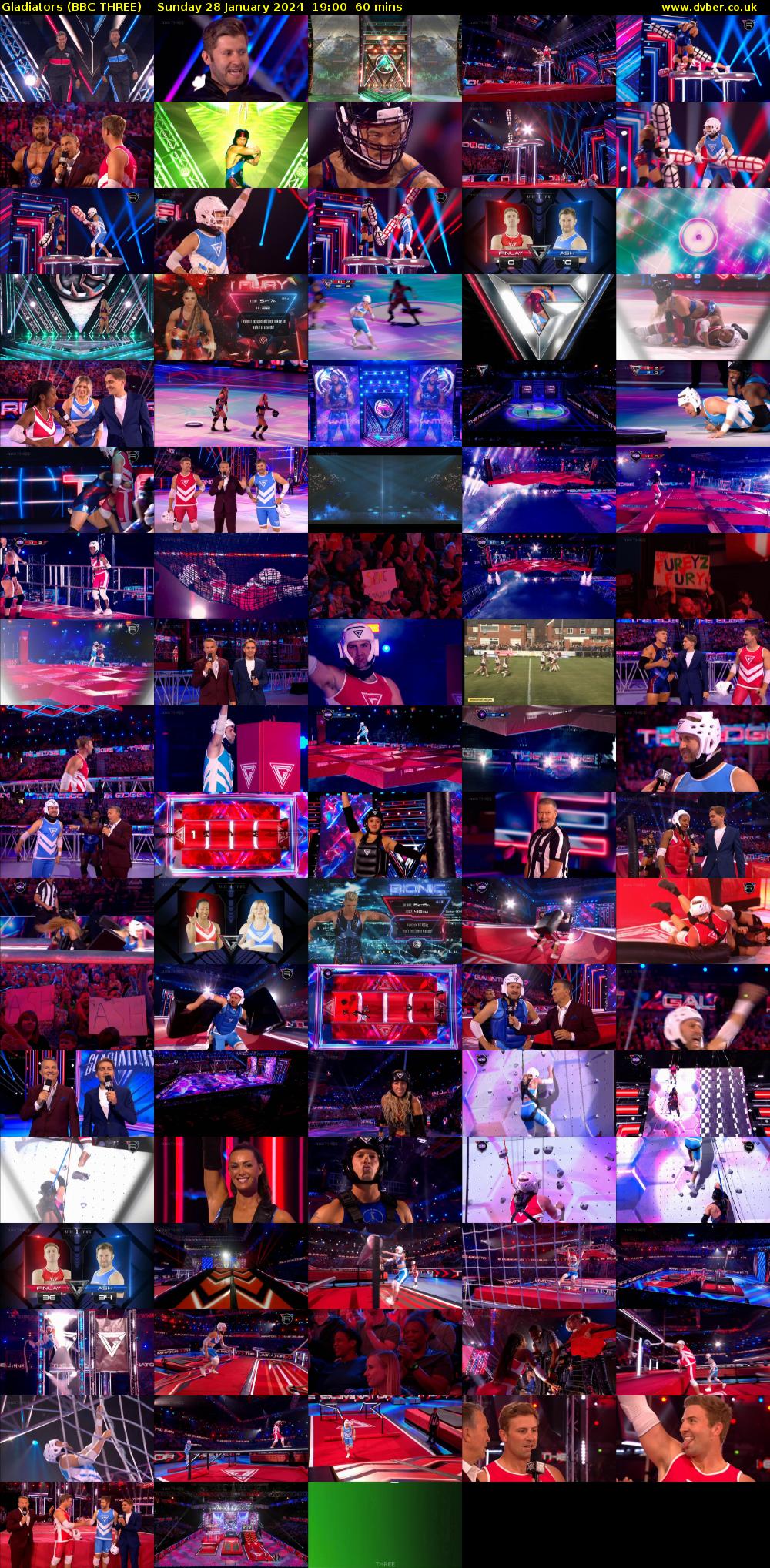 Gladiators (BBC THREE) Sunday 28 January 2024 19:00 - 20:00