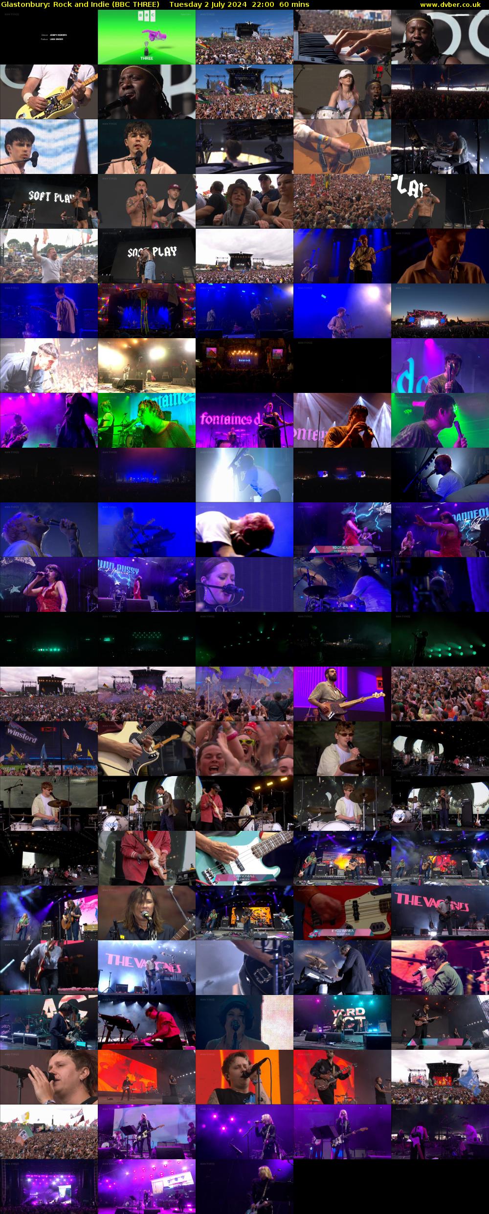 Glastonbury: Rock and Indie (BBC THREE) Tuesday 2 July 2024 22:00 - 23:00