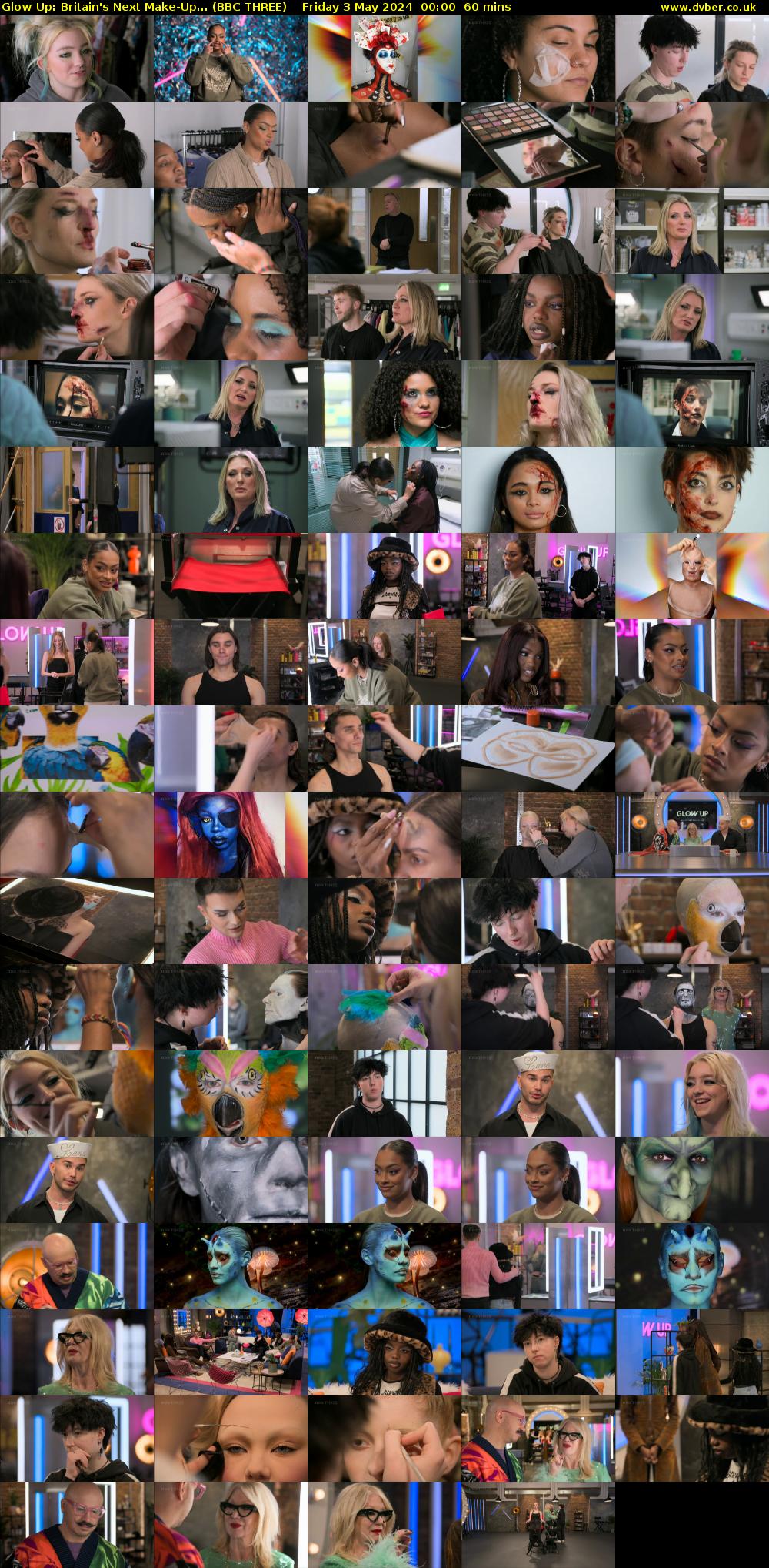Glow Up: Britain's Next Make-Up... (BBC THREE) Friday 3 May 2024 00:00 - 01:00