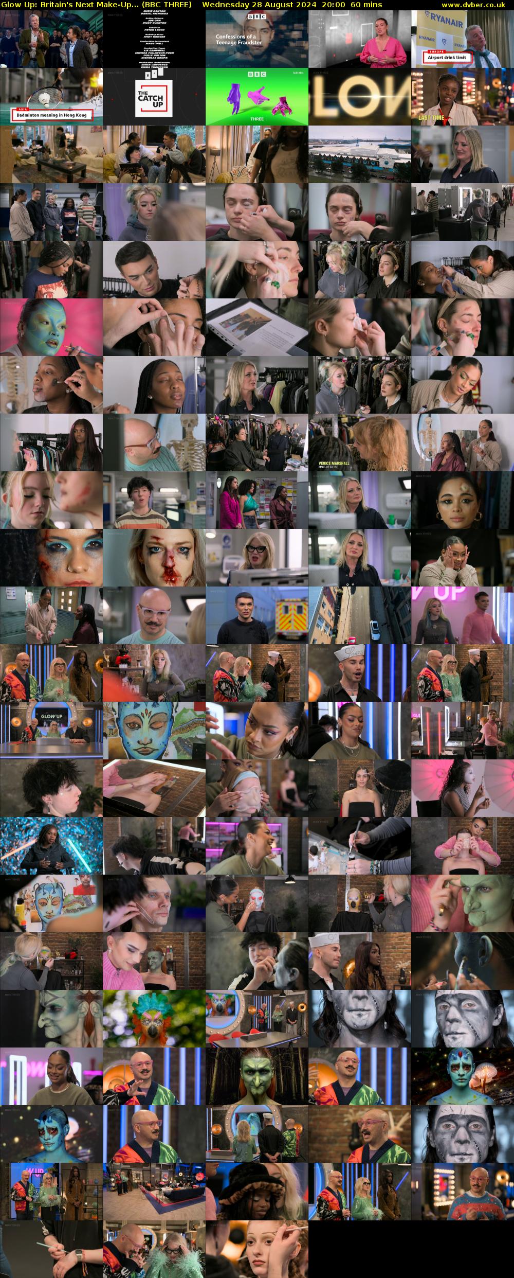 Glow Up: Britain's Next Make-Up... (BBC THREE) Wednesday 28 August 2024 20:00 - 21:00