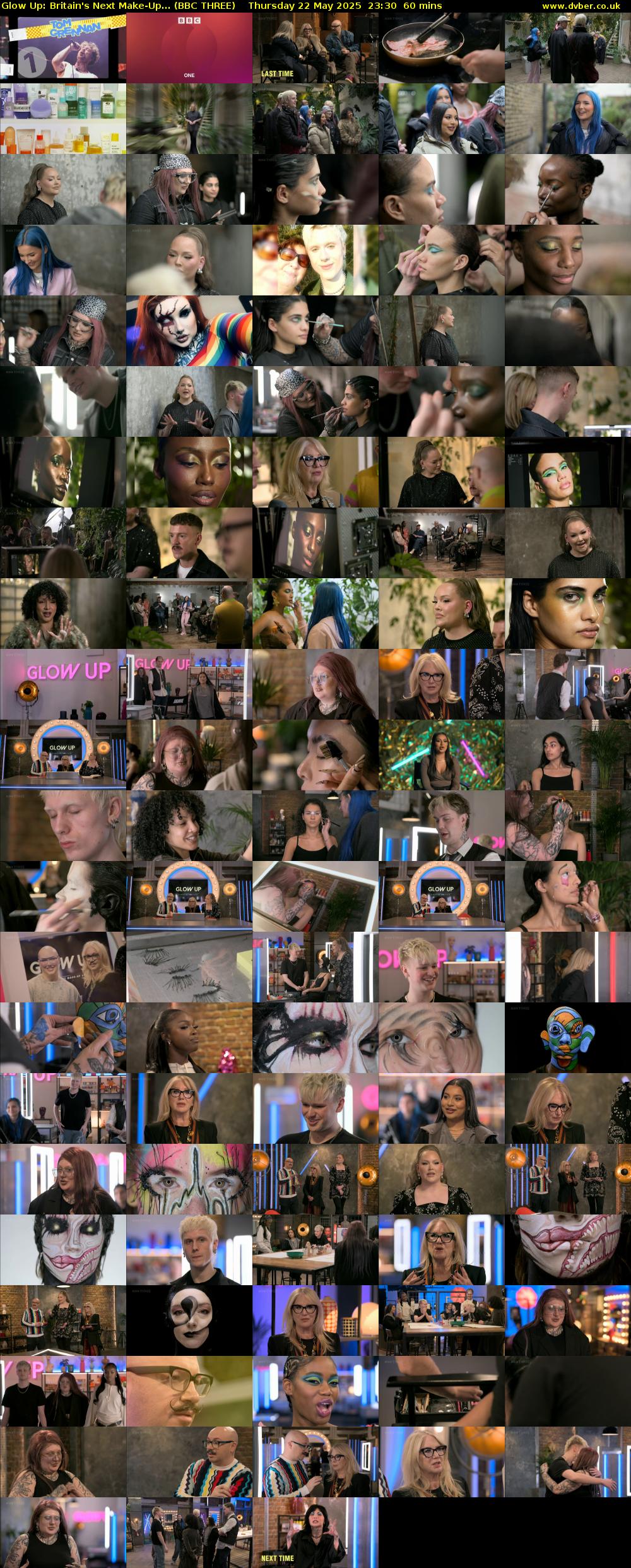 Glow Up: Britain's Next Make-Up... (BBC THREE) Thursday 22 May 2025 23:30 - 00:30