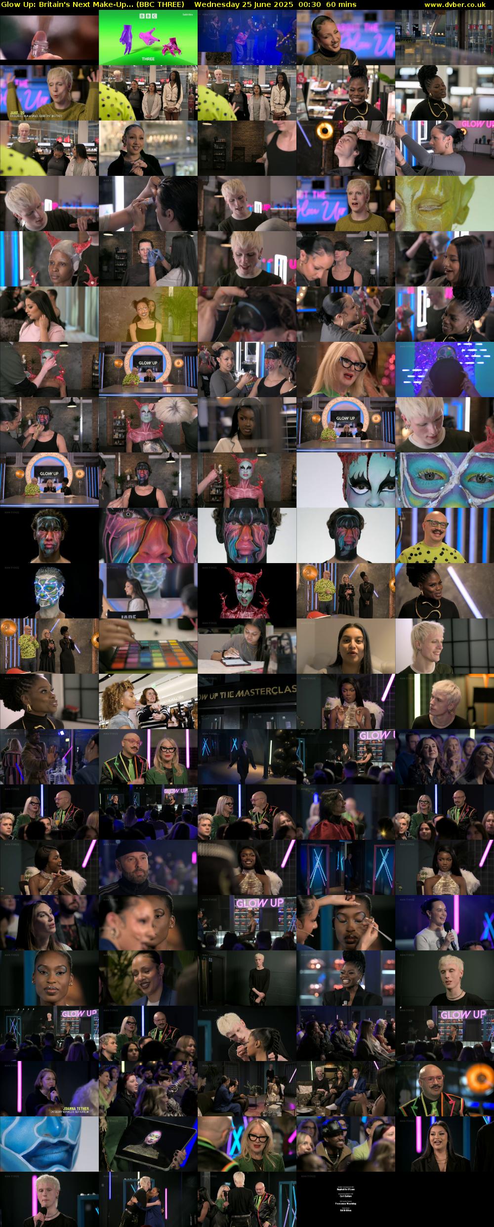 Glow Up: Britain's Next Make-Up... (BBC THREE) Wednesday 25 June 2025 00:30 - 01:30