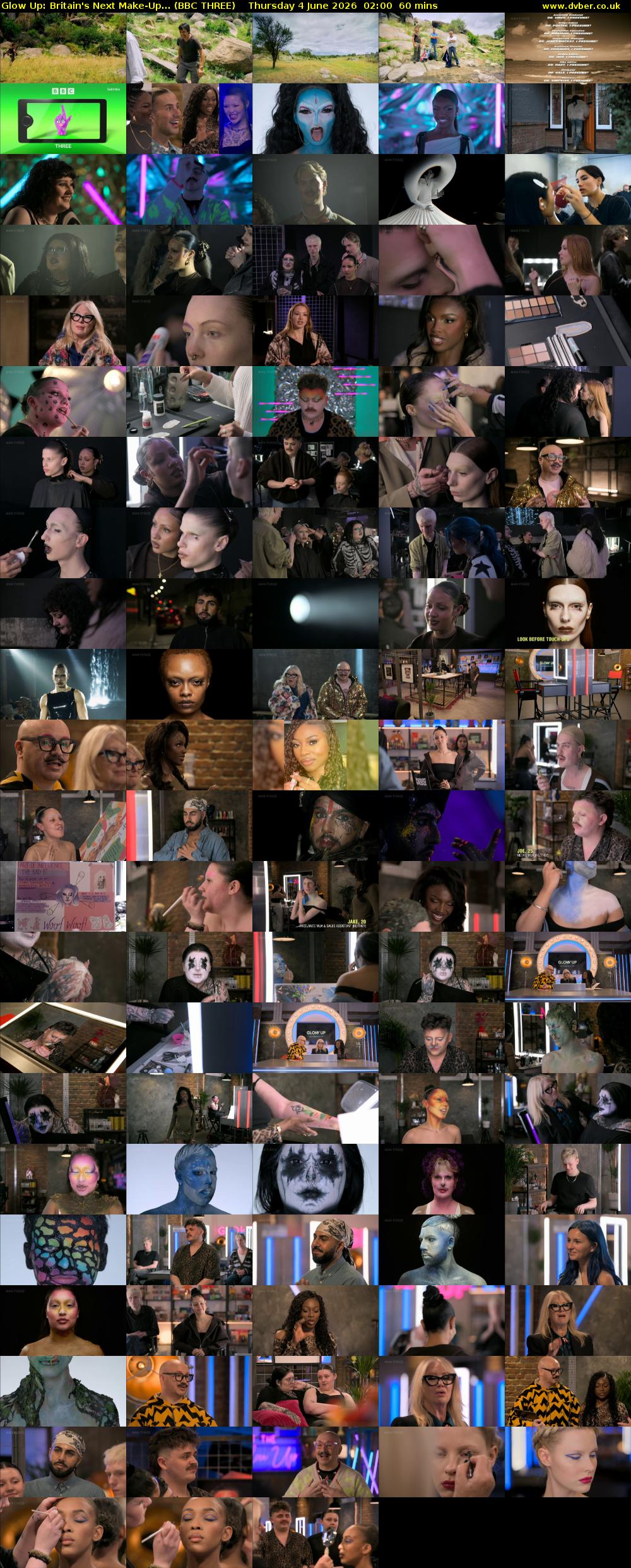 Glow Up: Britain's Next Make-Up... (BBC THREE) Thursday 4 June 2026 02:00 - 03:00
