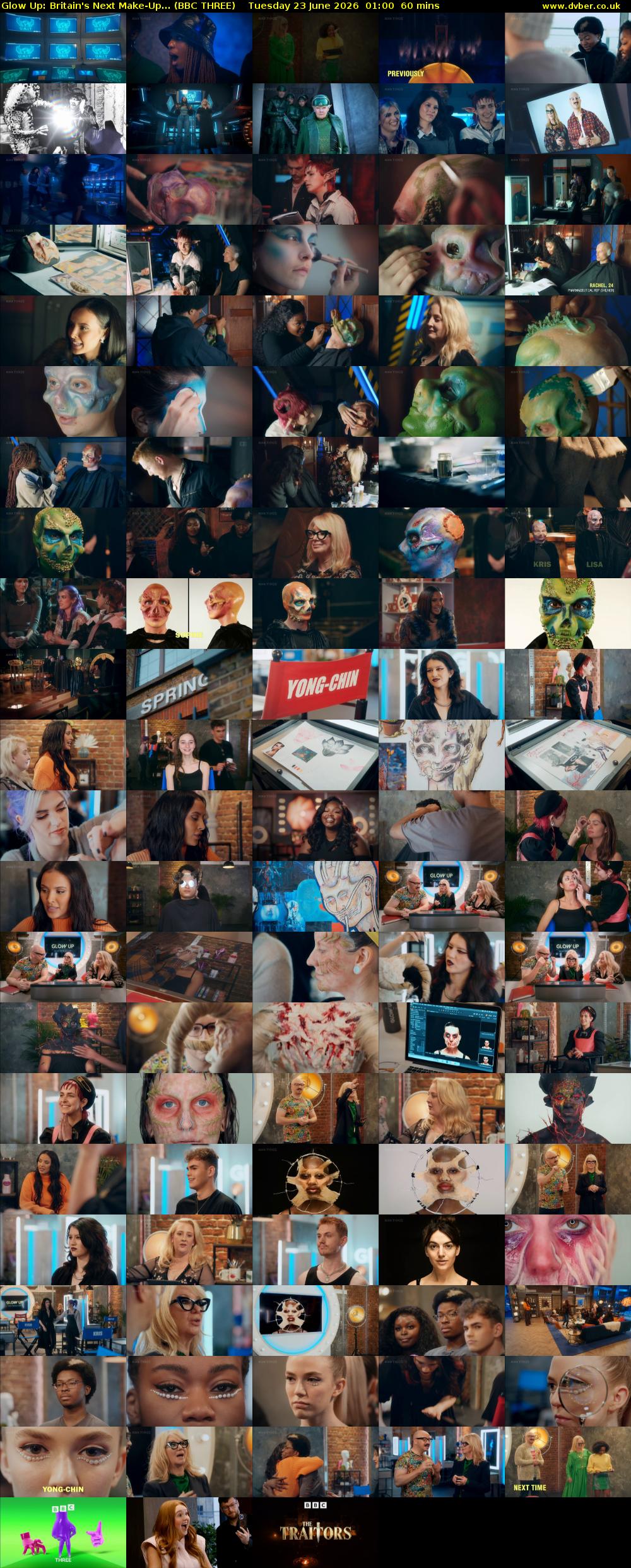 Glow Up: Britain's Next Make-Up... (BBC THREE) Tuesday 23 June 2026 01:00 - 02:00