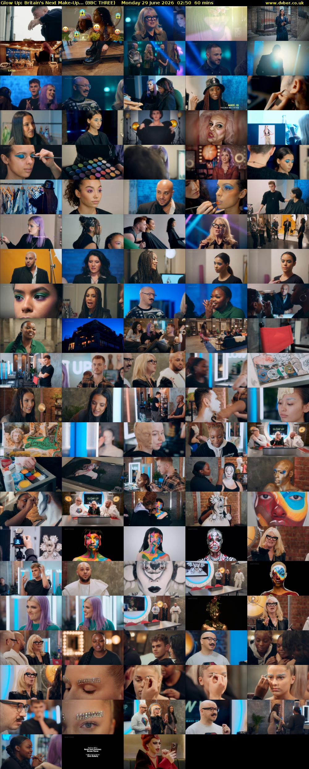 Glow Up: Britain's Next Make-Up... (BBC THREE) Monday 29 June 2026 02:50 - 03:50