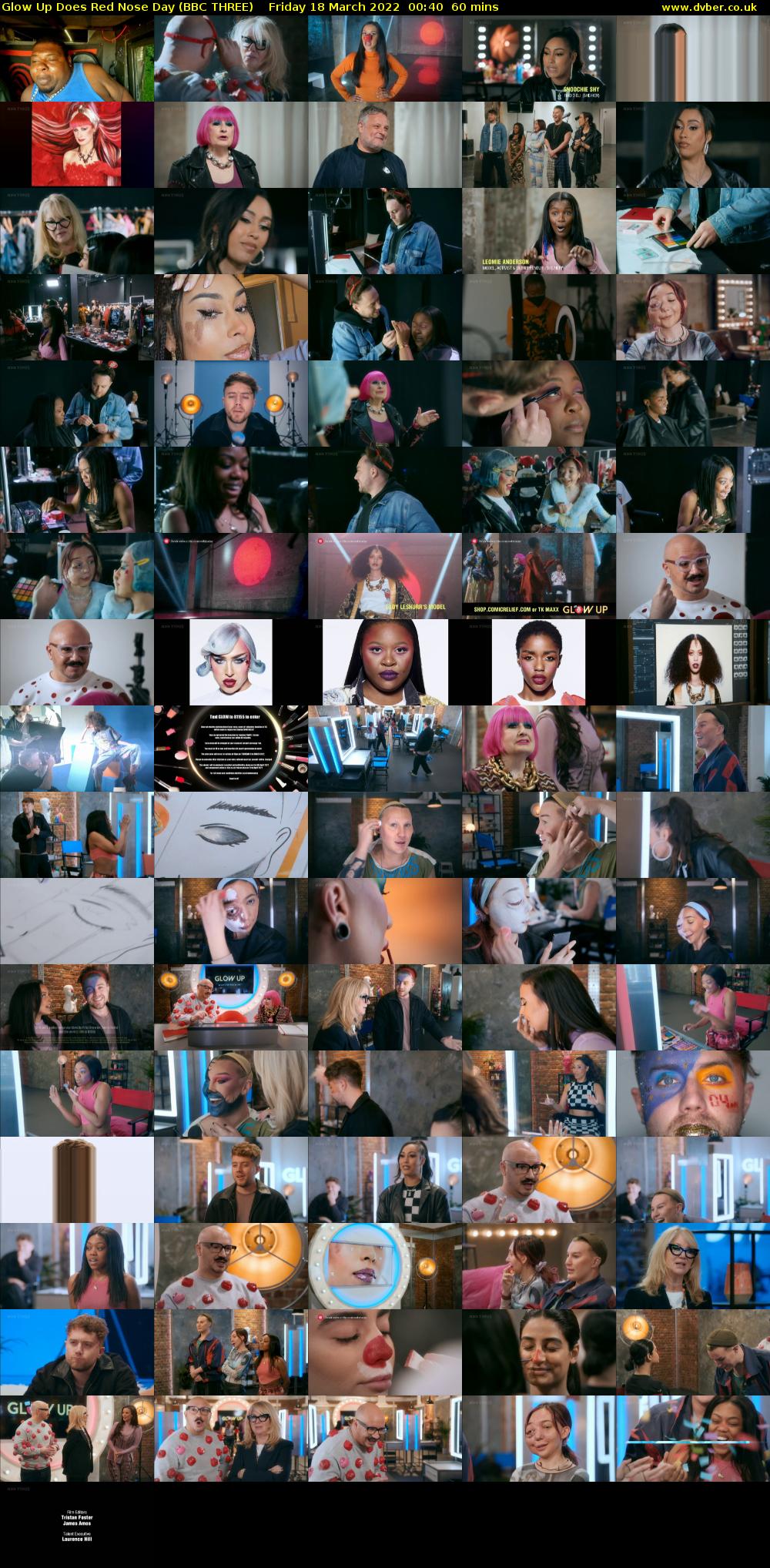 Glow Up Does Red Nose Day (BBC THREE) Friday 18 March 2022 00:40 - 01:40