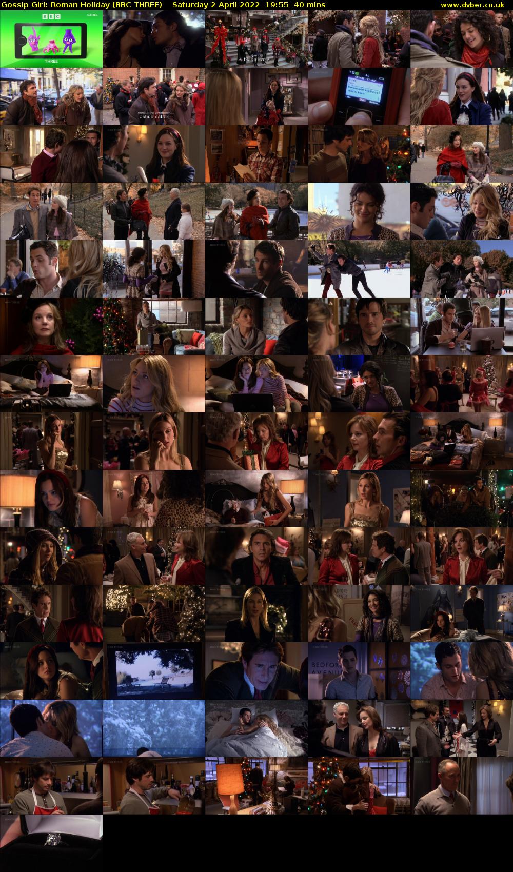 Gossip Girl: Roman Holiday (BBC THREE) Saturday 2 April 2022 19:55 - 20:35
