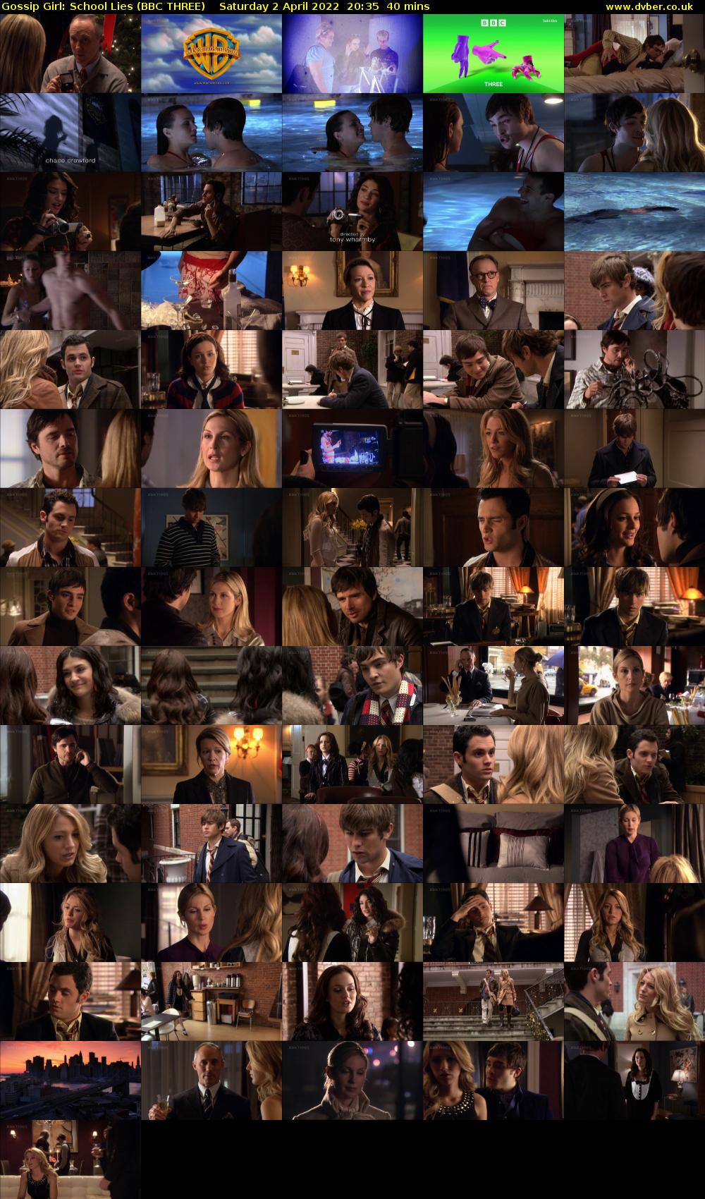 Gossip Girl: School Lies (BBC THREE) Saturday 2 April 2022 20:35 - 21:15