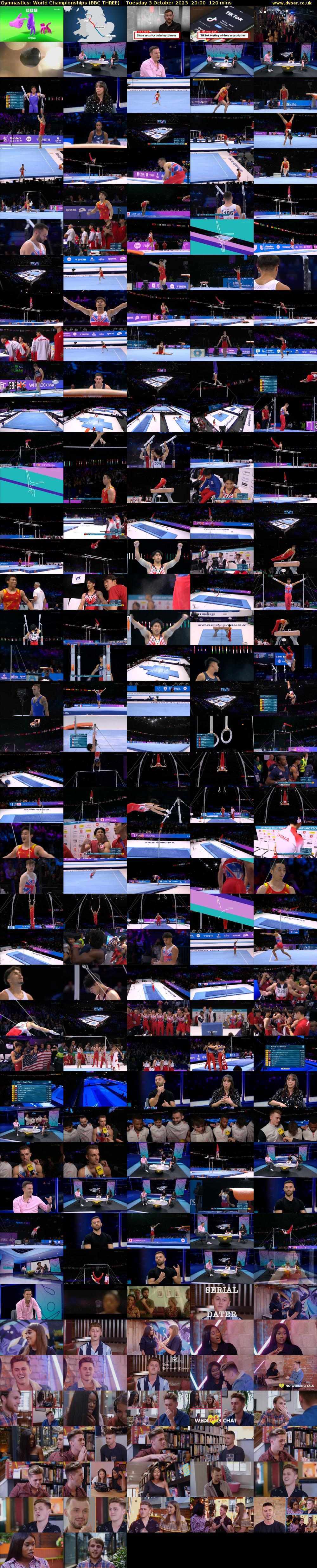 Gymnastics: World Championships (BBC THREE) Tuesday 3 October 2023 20:00 - 22:00