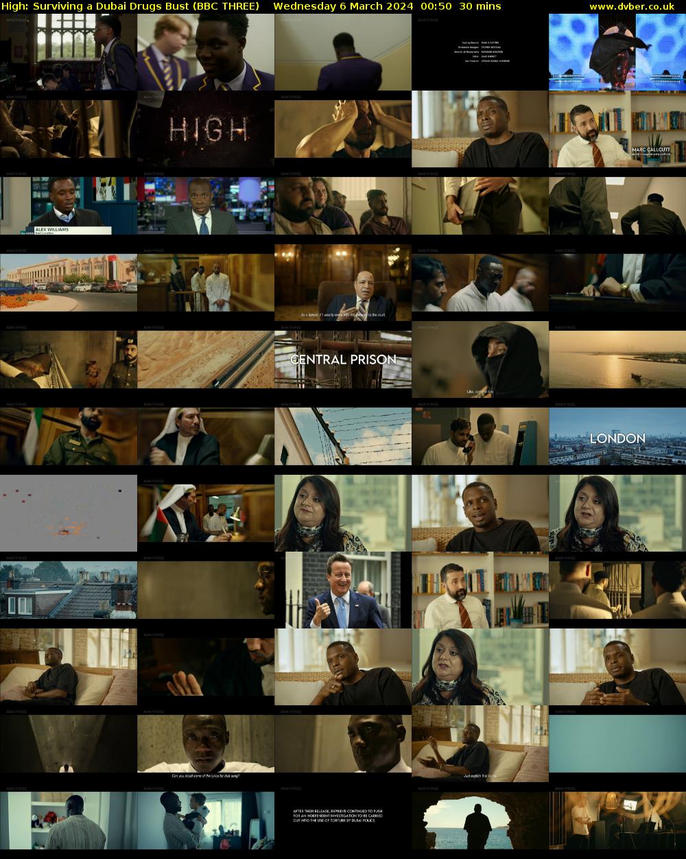 High: Surviving a Dubai Drugs Bust (BBC THREE) Wednesday 6 March 2024 00:50 - 01:20