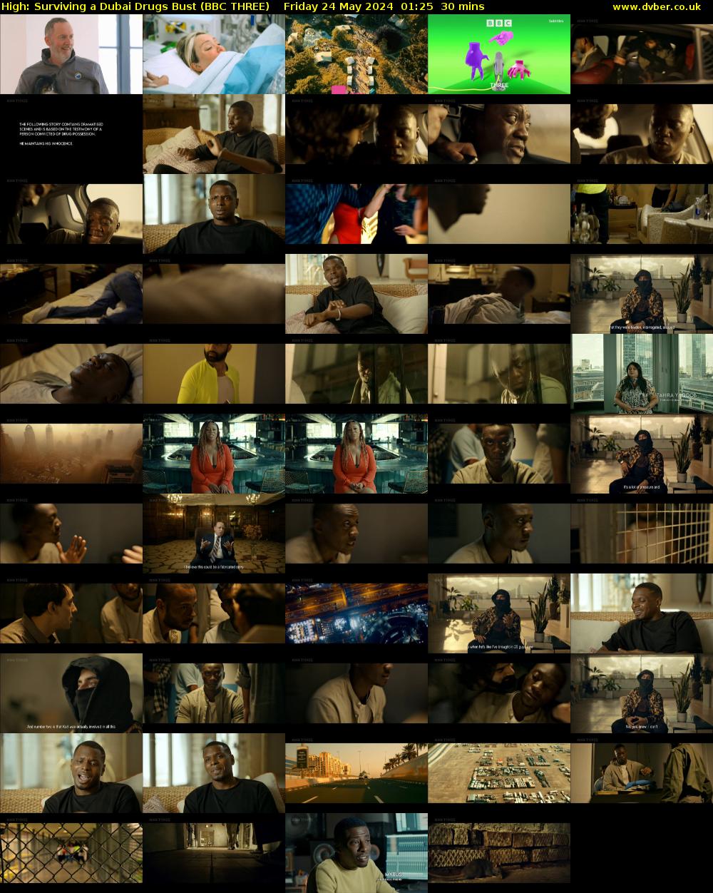 High: Surviving a Dubai Drugs Bust (BBC THREE) Friday 24 May 2024 01:25 - 01:55