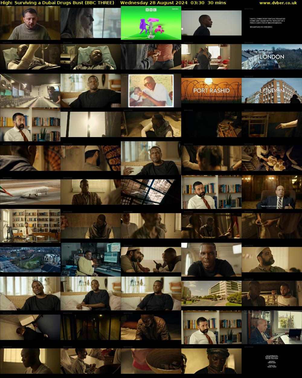 High: Surviving a Dubai Drugs Bust (BBC THREE) Wednesday 28 August 2024 03:30 - 04:00