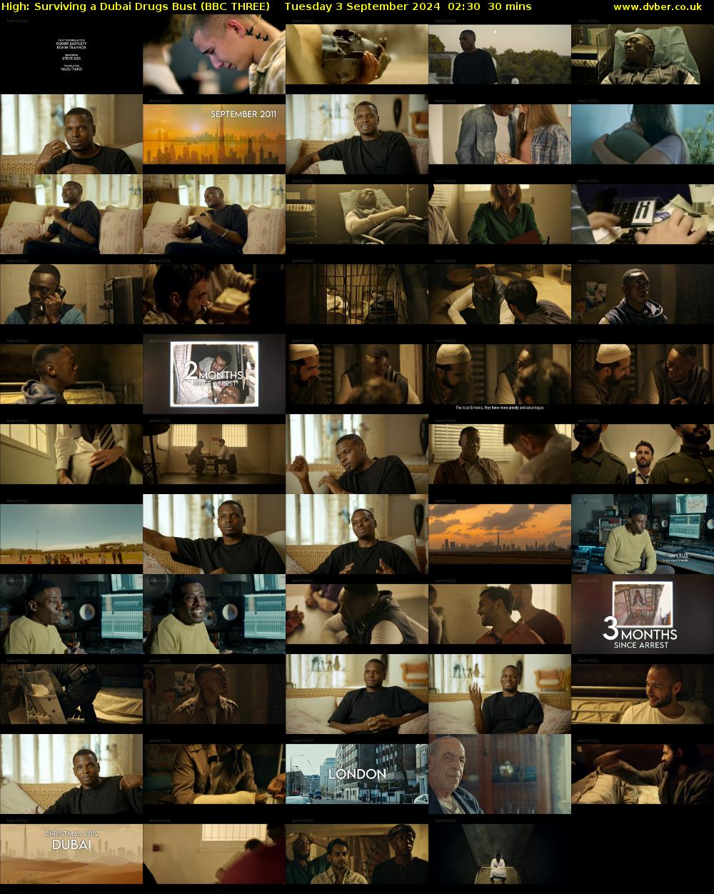 High: Surviving a Dubai Drugs Bust (BBC THREE) Tuesday 3 September 2024 02:30 - 03:00