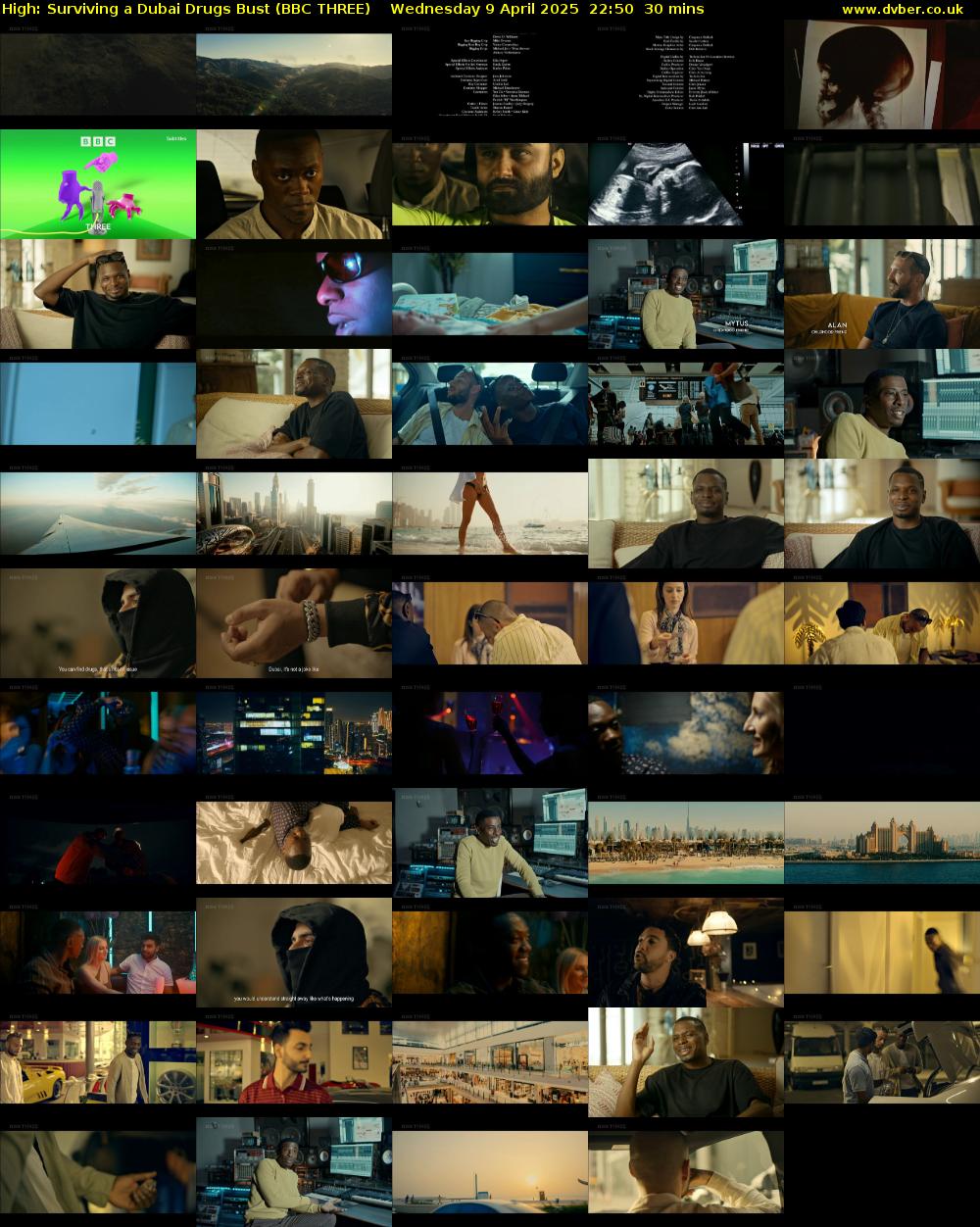High: Surviving a Dubai Drugs Bust (BBC THREE) Wednesday 9 April 2025 22:50 - 23:20