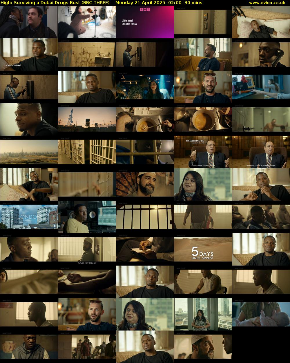 High: Surviving a Dubai Drugs Bust (BBC THREE) Monday 21 April 2025 02:00 - 02:30