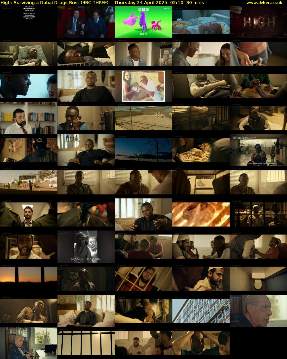 High: Surviving a Dubai Drugs Bust (BBC THREE) Thursday 24 April 2025 02:10 - 02:40