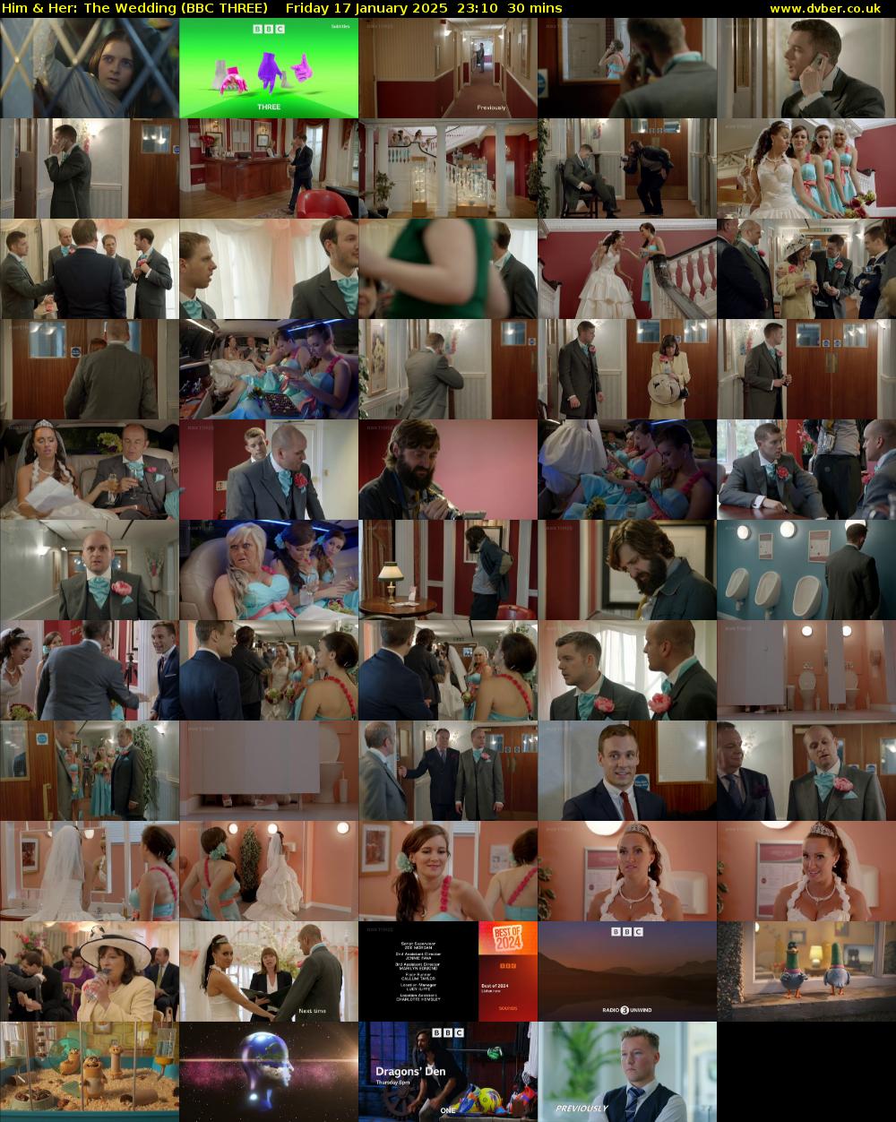Him & Her: The Wedding (BBC THREE) Friday 17 January 2025 23:10 - 23:40