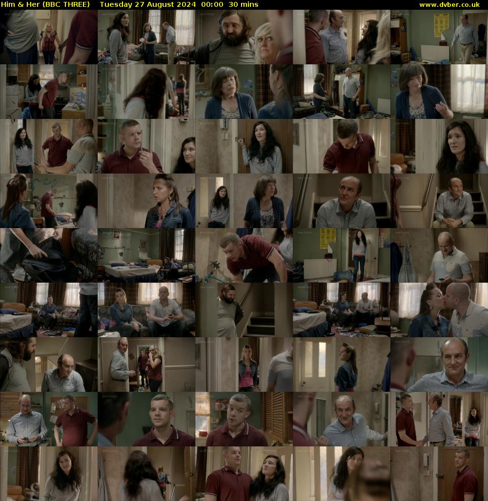 Him & Her (BBC THREE) Tuesday 27 August 2024 00:00 - 00:30