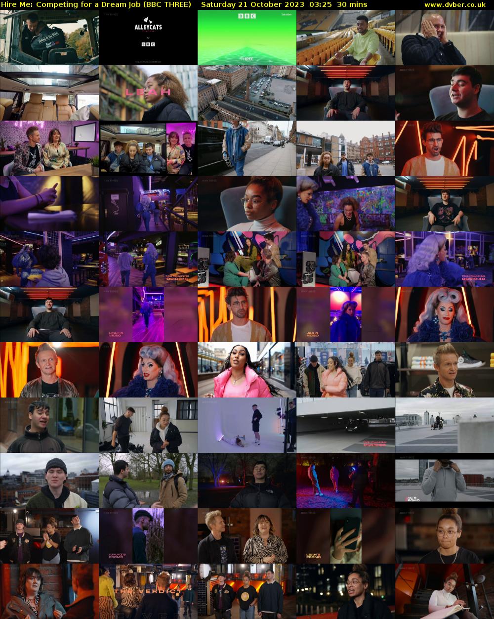 Hire Me: Competing for a Dream Job (BBC THREE) Saturday 21 October 2023 03:25 - 03:55
