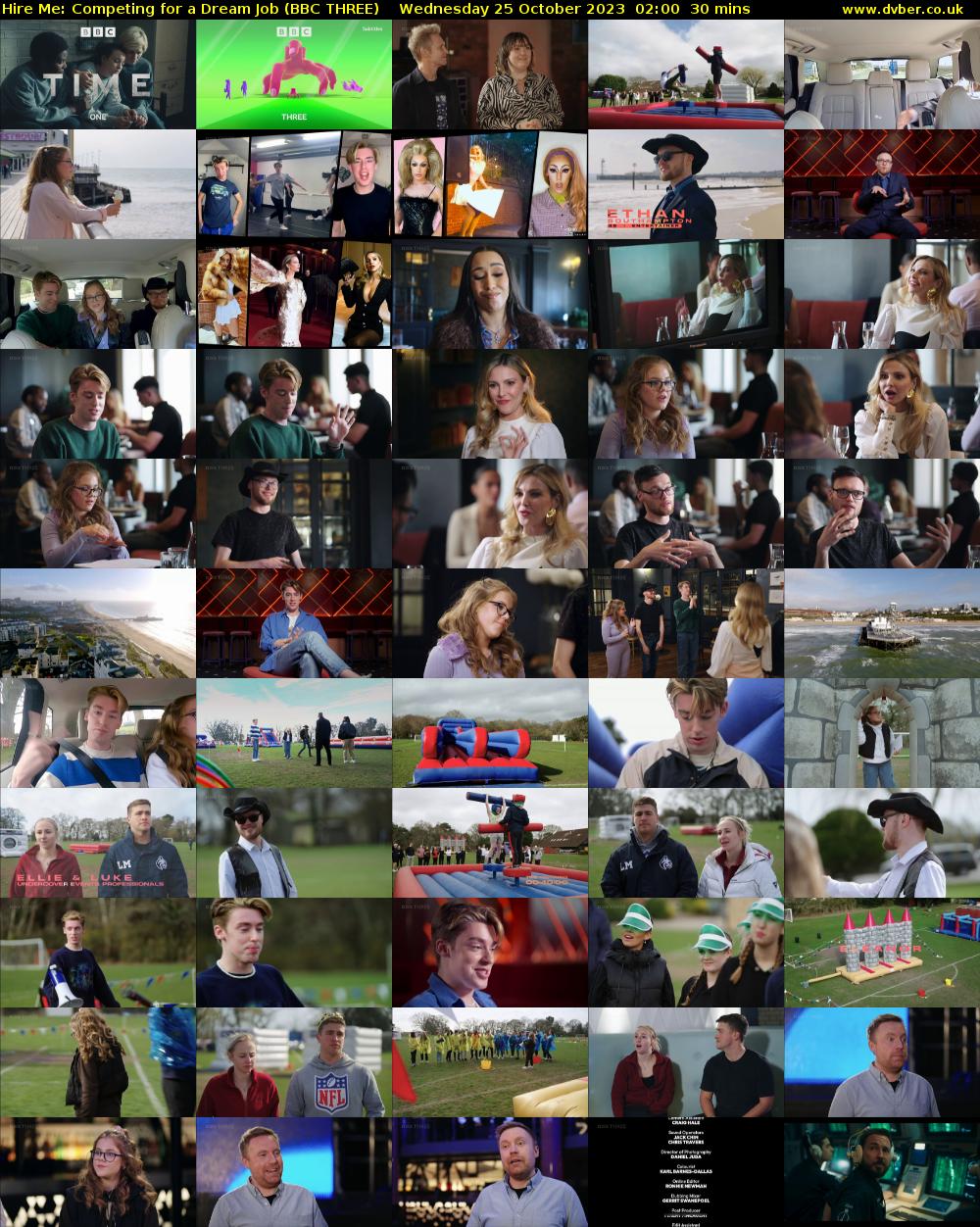 Hire Me: Competing for a Dream Job (BBC THREE) Wednesday 25 October 2023 02:00 - 02:30