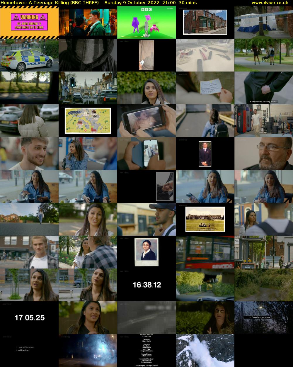 Hometown: A Teenage Killing (BBC THREE) Sunday 9 October 2022 21:00 - 21:30