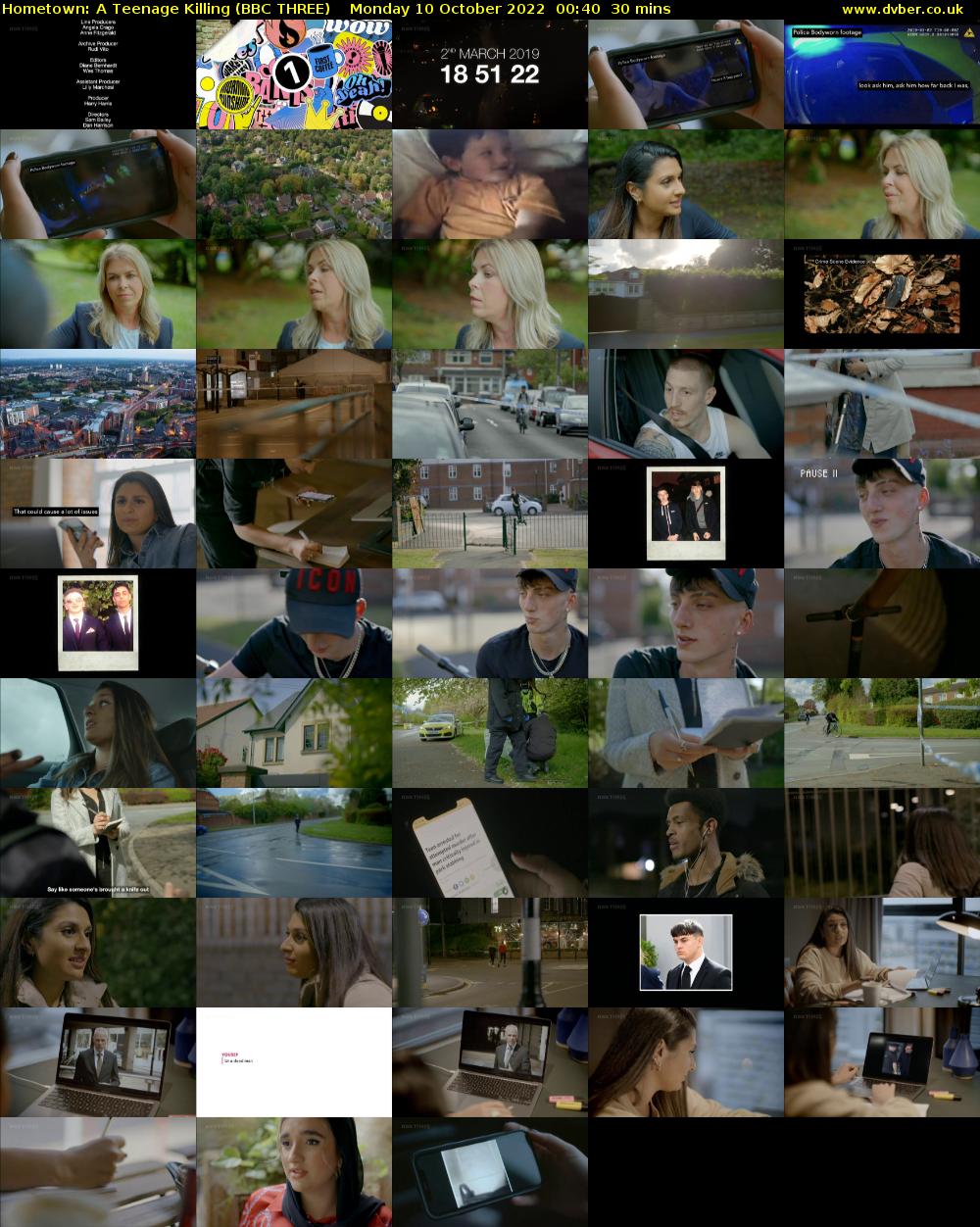 Hometown: A Teenage Killing (BBC THREE) Monday 10 October 2022 00:40 - 01:10
