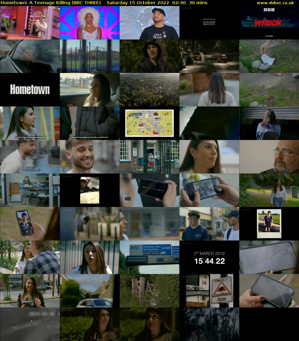 Hometown: A Teenage Killing (BBC THREE) Saturday 15 October 2022 02:40 - 03:10