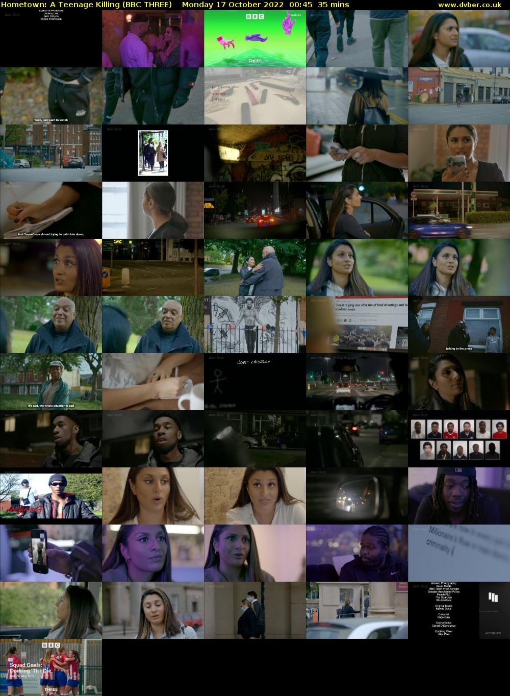Hometown: A Teenage Killing (BBC THREE) Monday 17 October 2022 00:45 - 01:20