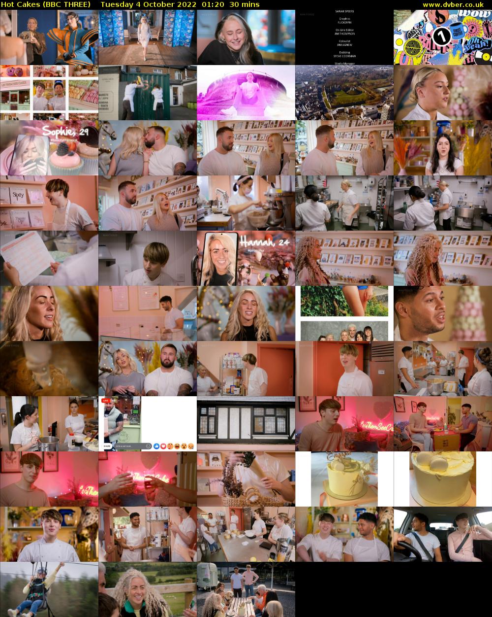 Hot Cakes (BBC THREE) Tuesday 4 October 2022 01:20 - 01:50