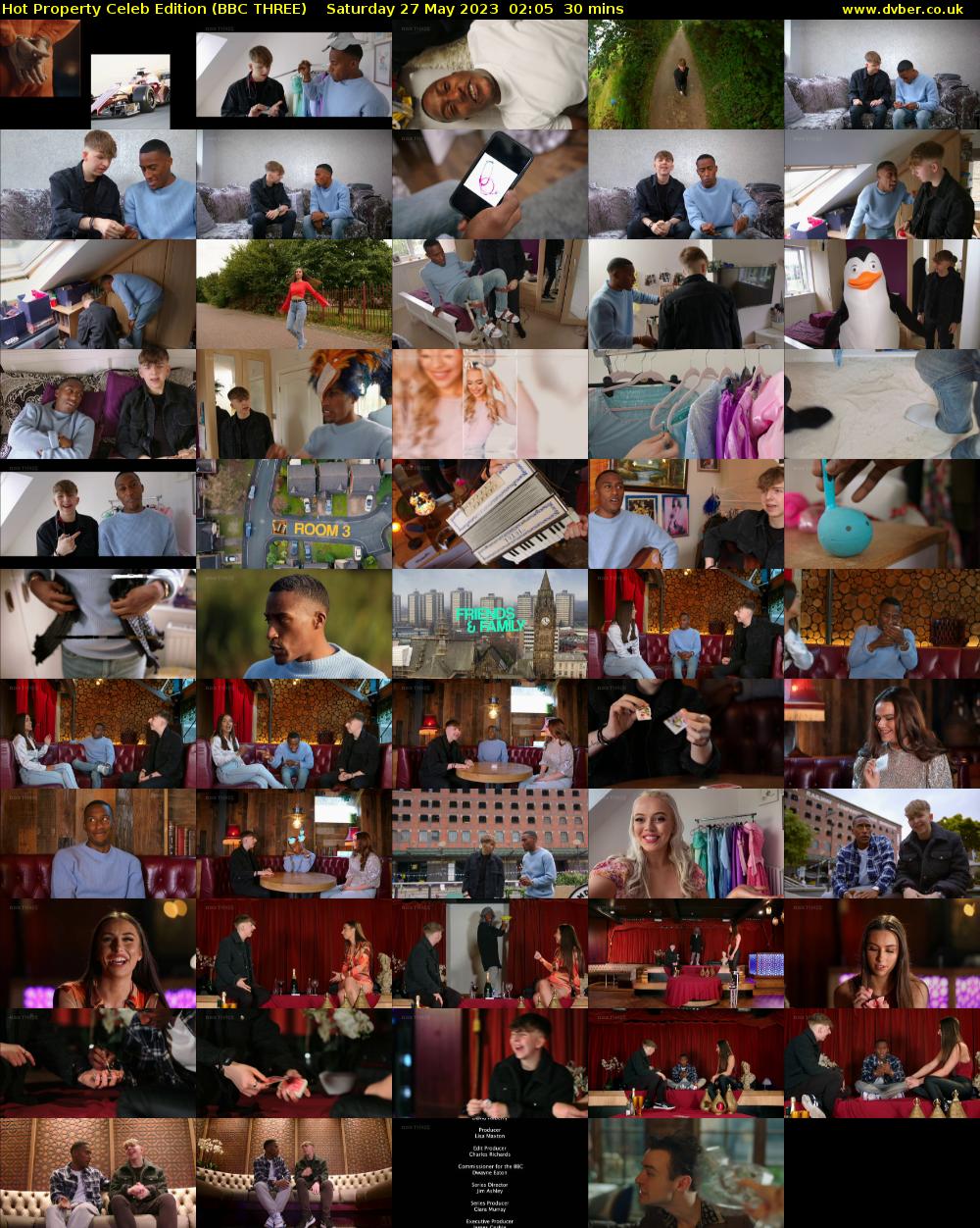 Hot Property Celeb Edition (BBC THREE) Saturday 27 May 2023 02:05 - 02:35