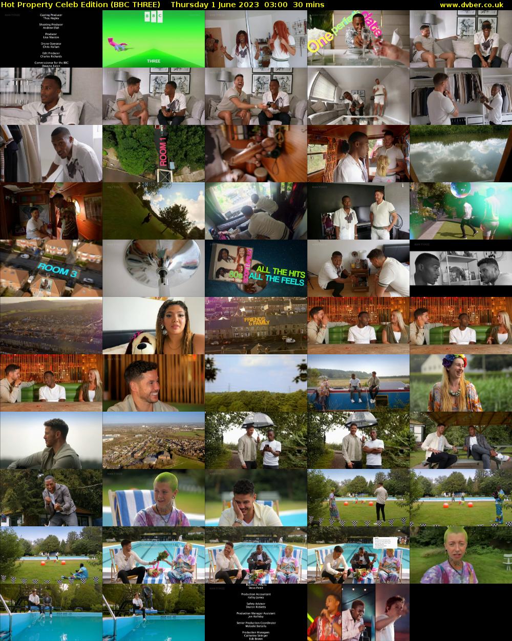 Hot Property Celeb Edition (BBC THREE) Thursday 1 June 2023 03:00 - 03:30
