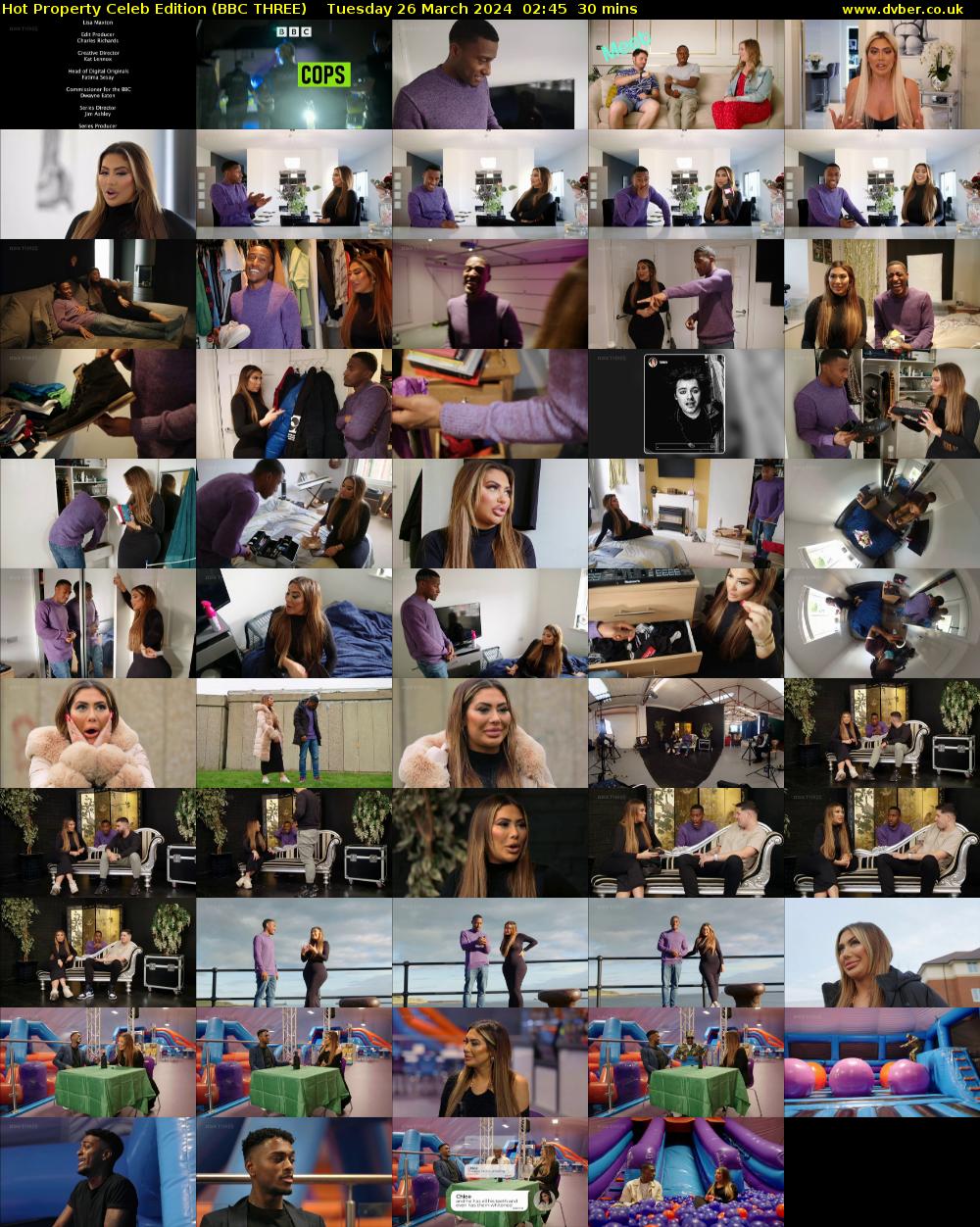 Hot Property Celeb Edition (BBC THREE) Tuesday 26 March 2024 02:45 - 03:15