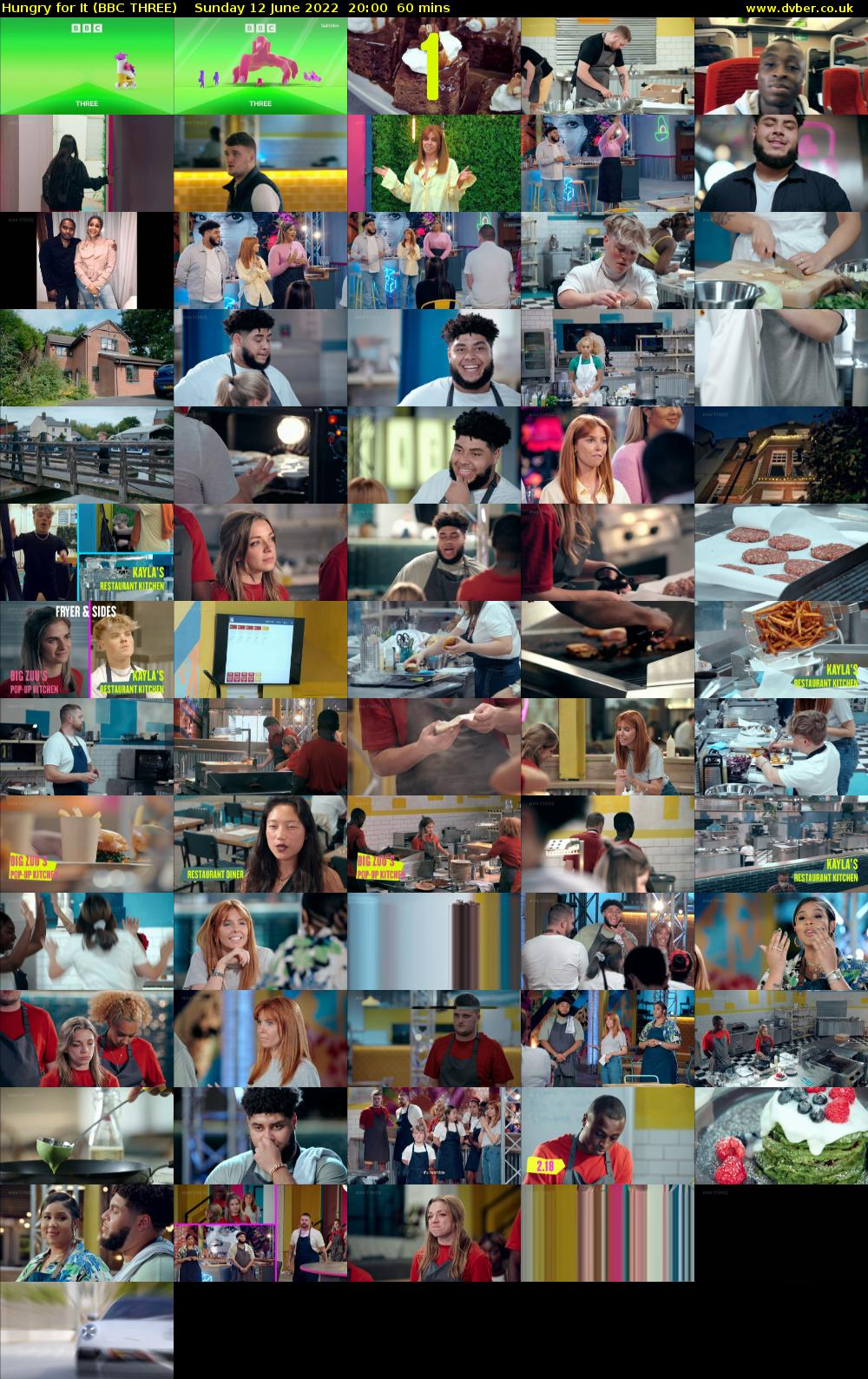 Hungry for It (BBC THREE) Sunday 12 June 2022 20:00 - 21:00