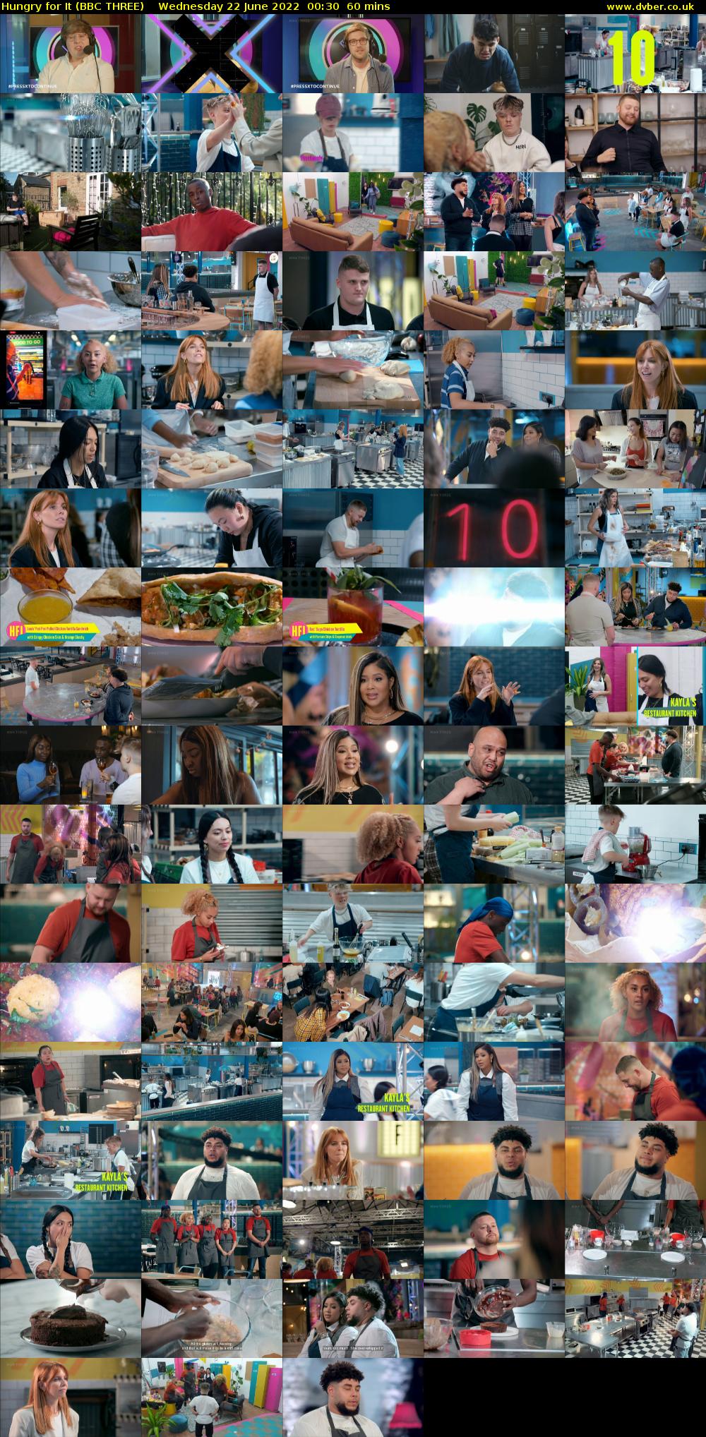 Hungry for It (BBC THREE) Wednesday 22 June 2022 00:30 - 01:30