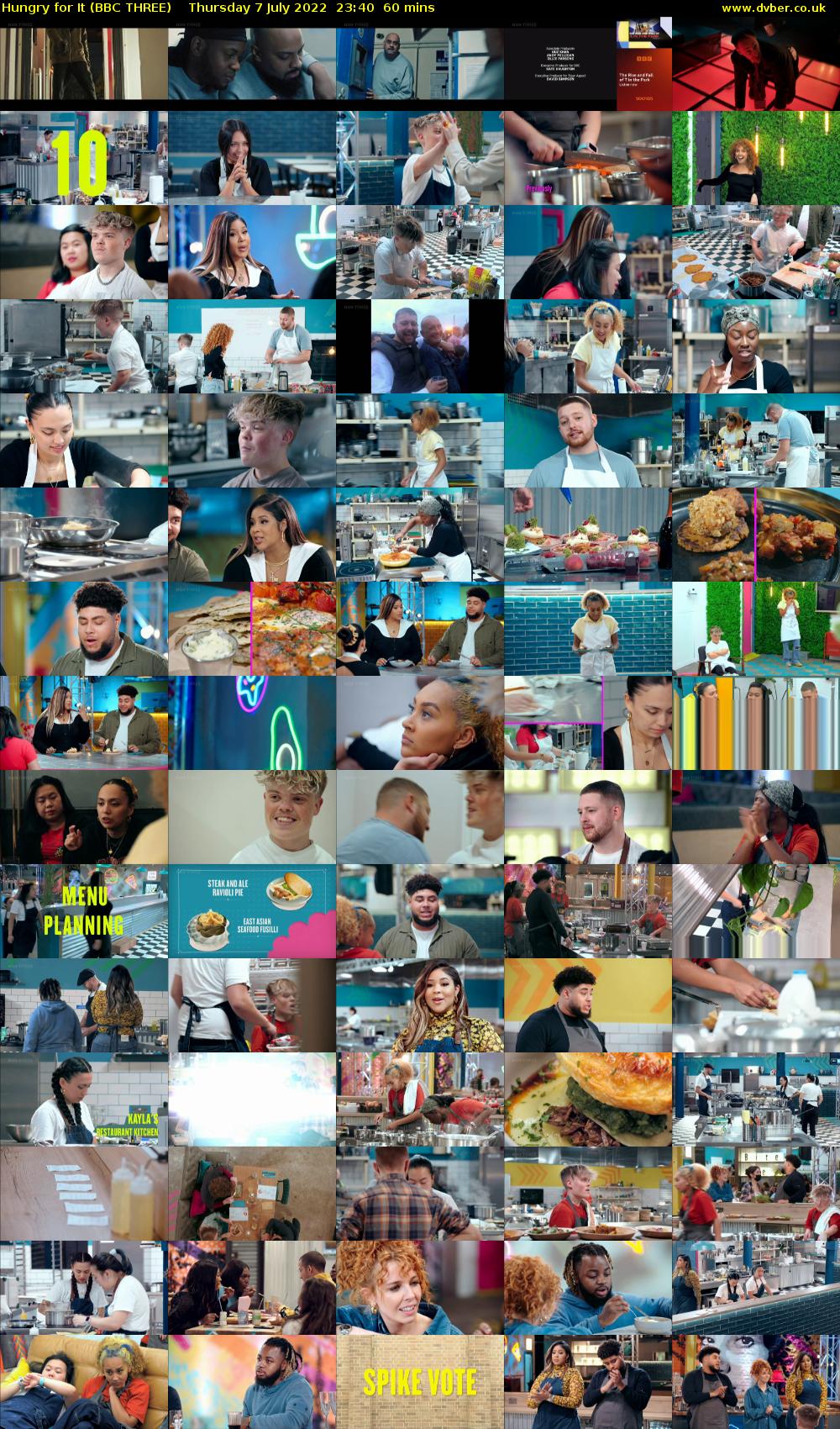 Hungry for It (BBC THREE) Thursday 7 July 2022 23:40 - 00:40