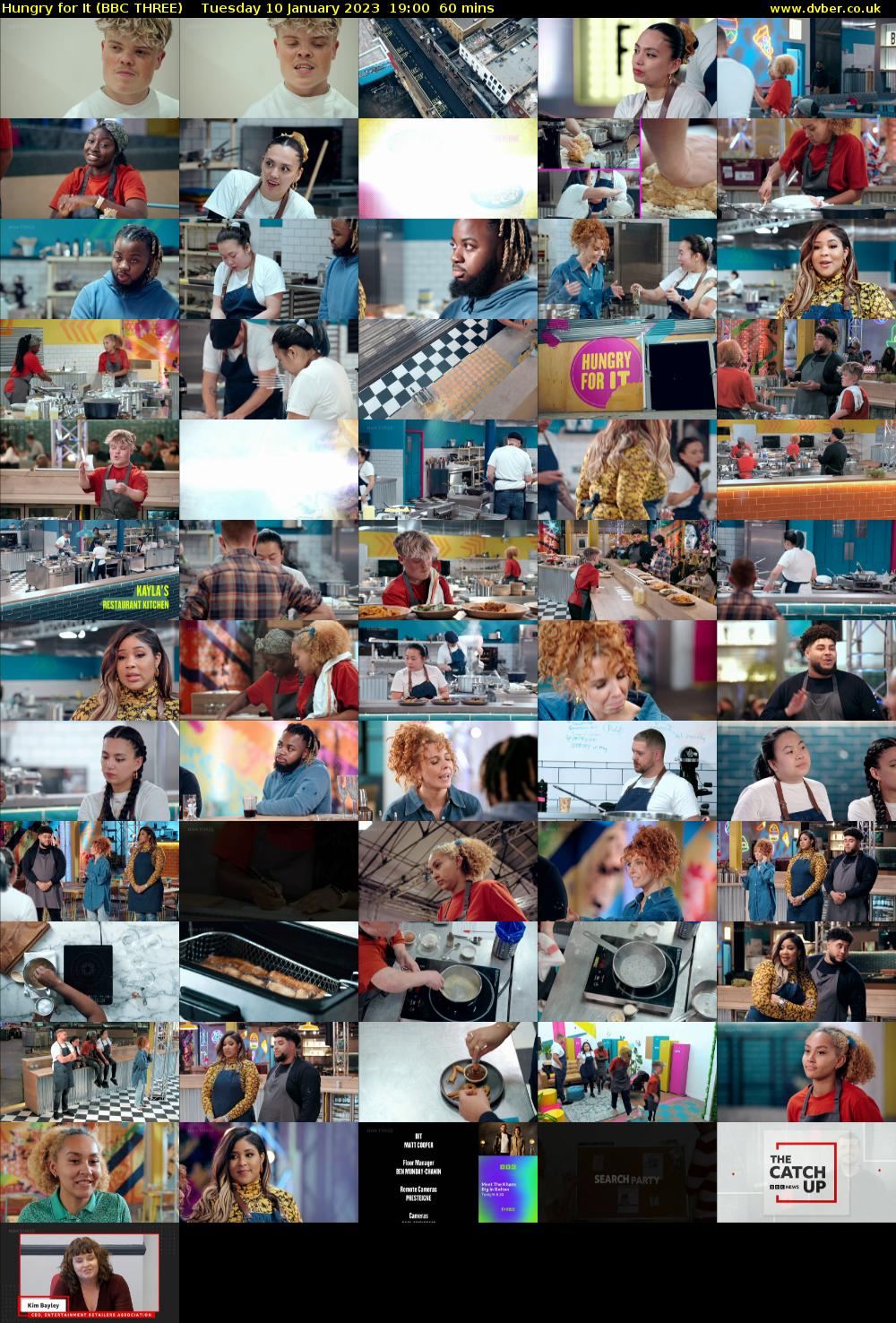 Hungry for It (BBC THREE) Tuesday 10 January 2023 19:00 - 20:00