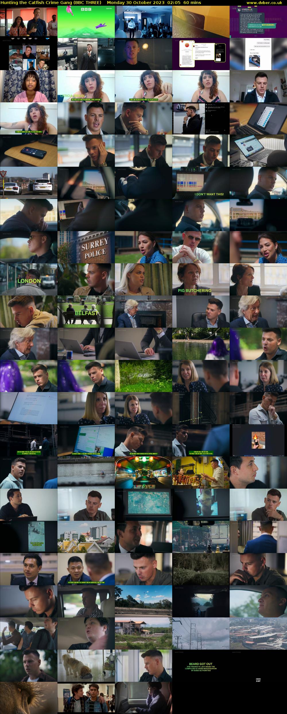 Hunting the Catfish Crime Gang (BBC THREE) Monday 30 October 2023 02:05 - 03:05
