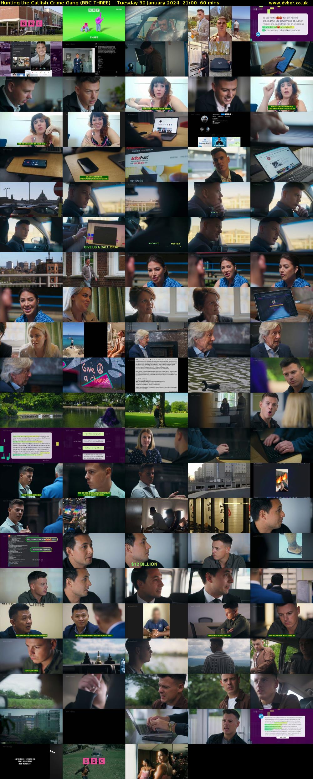Hunting the Catfish Crime Gang (BBC THREE) Tuesday 30 January 2024 21:00 - 22:00