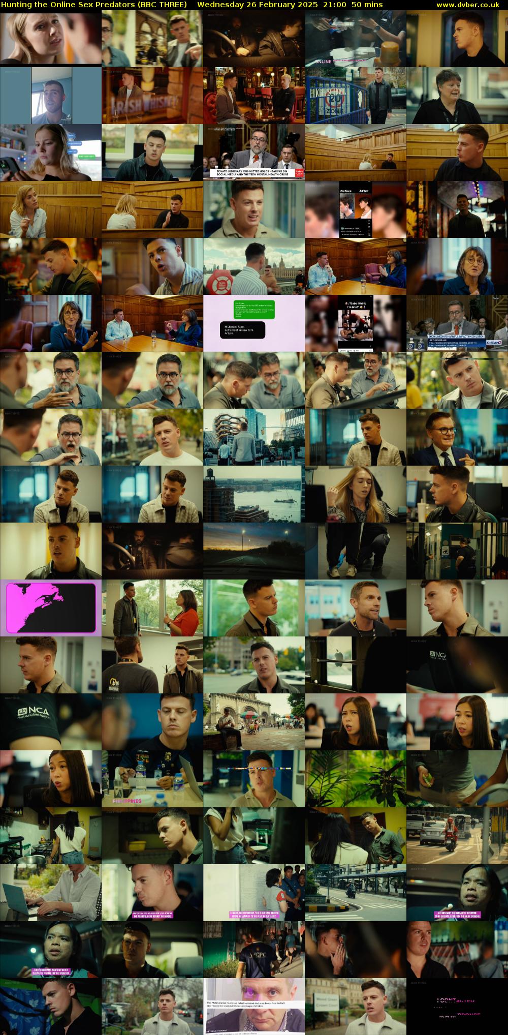 Hunting the Online Sex Predators (BBC THREE) Wednesday 26 February 2025 21:00 - 21:50
