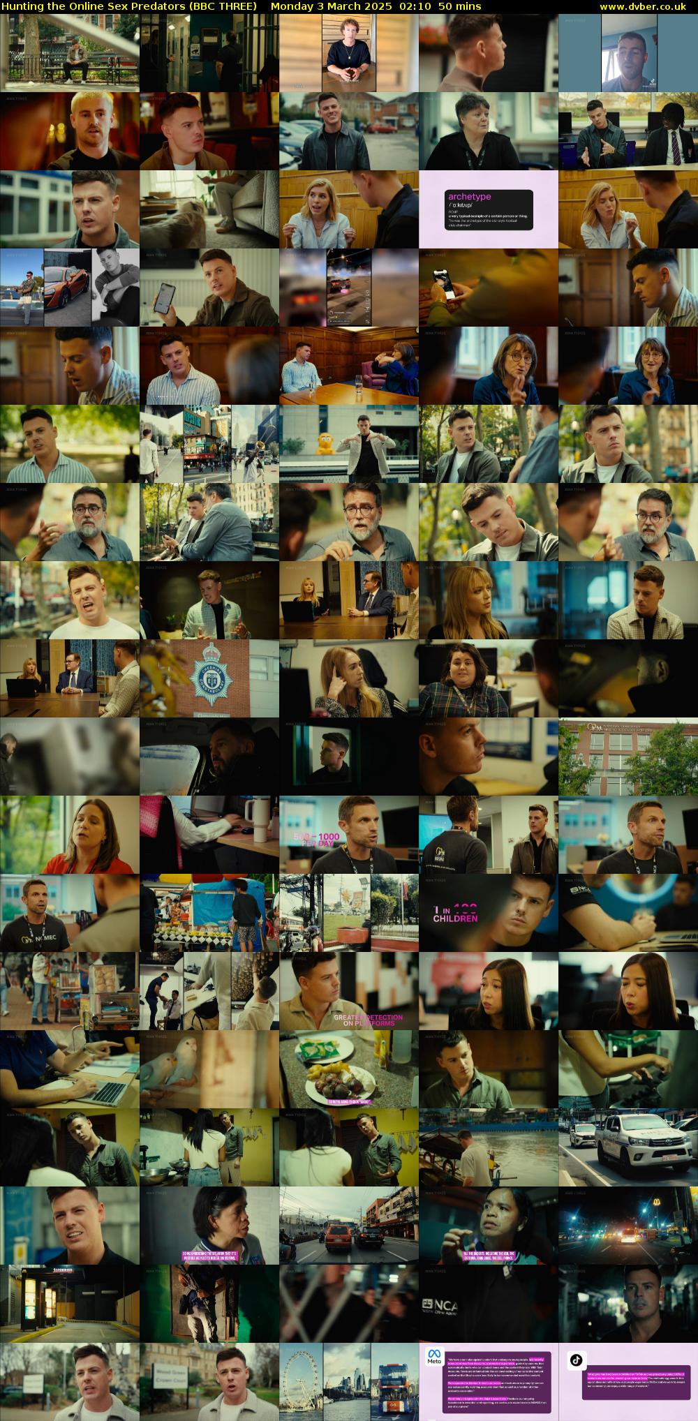 Hunting the Online Sex Predators (BBC THREE) Monday 3 March 2025 02:10 - 03:00
