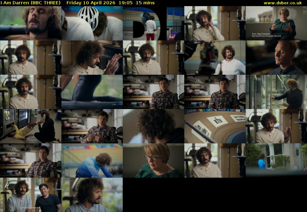 I Am Darren (BBC THREE) Friday 10 April 2026 19:05 - 19:20