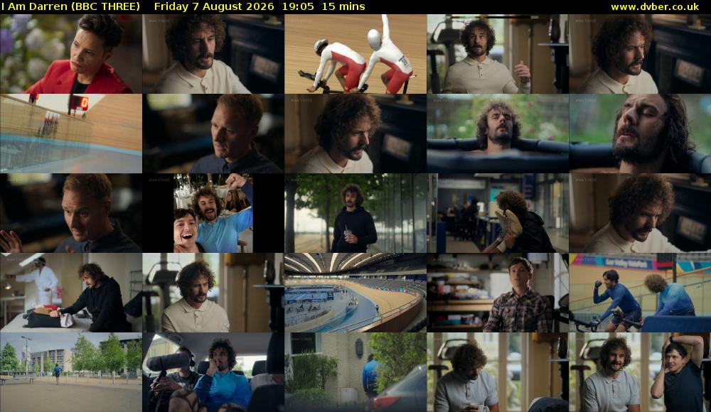 I Am Darren (BBC THREE) Friday 7 August 2026 19:05 - 19:20