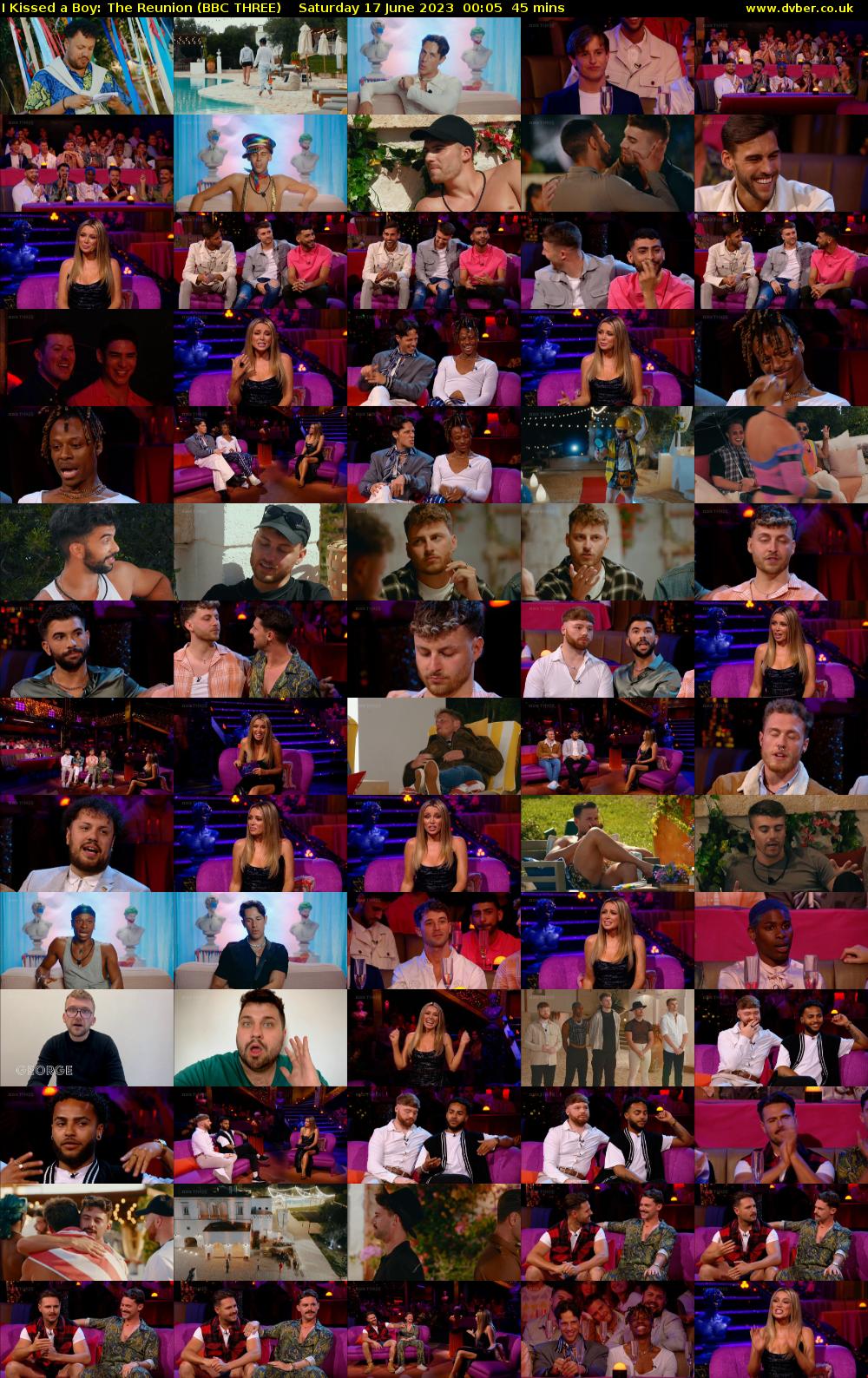 I Kissed a Boy: The Reunion (BBC THREE) Saturday 17 June 2023 00:05 - 00:50