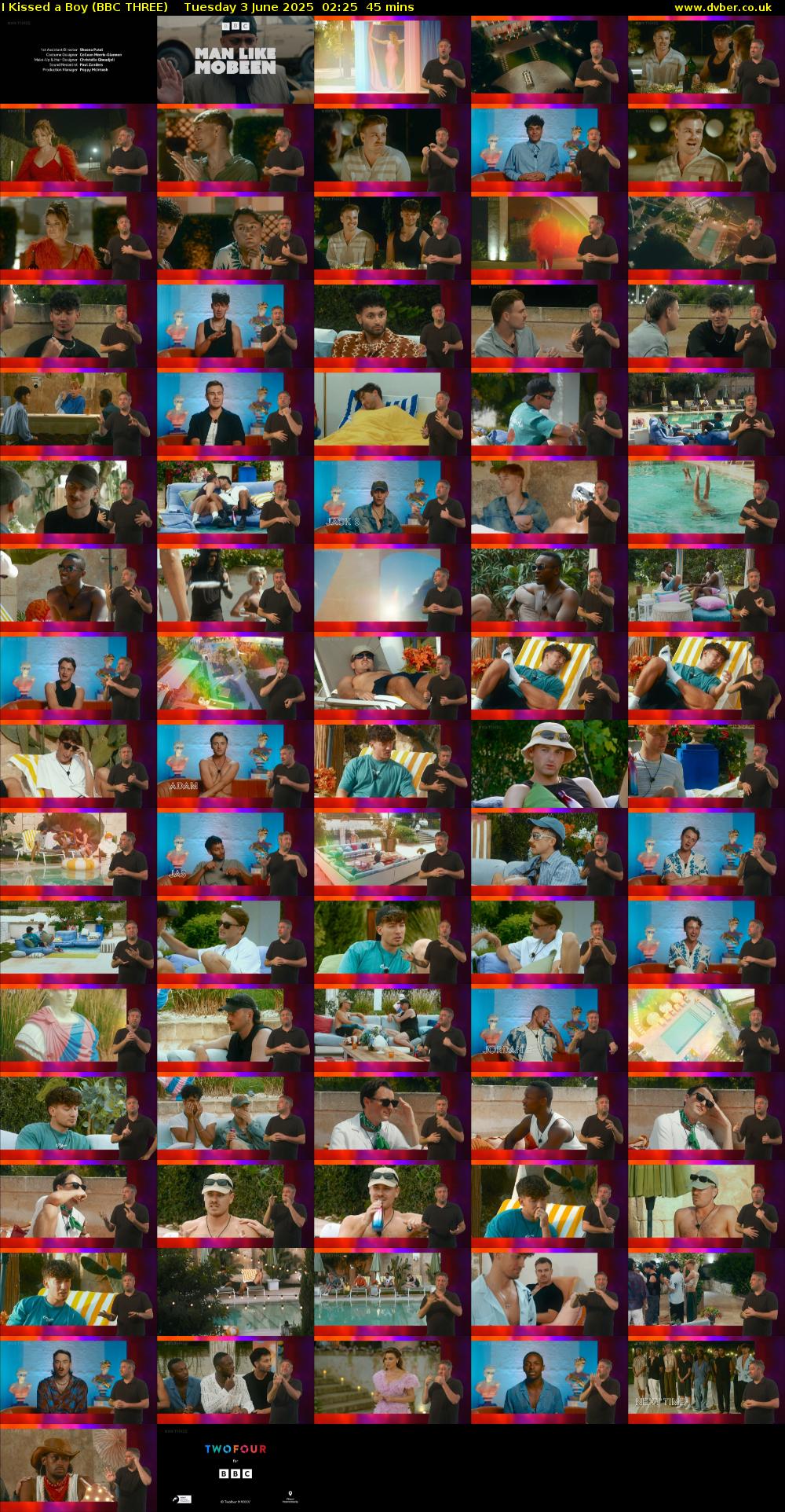 I Kissed a Boy (BBC THREE) Tuesday 3 June 2025 02:25 - 03:10