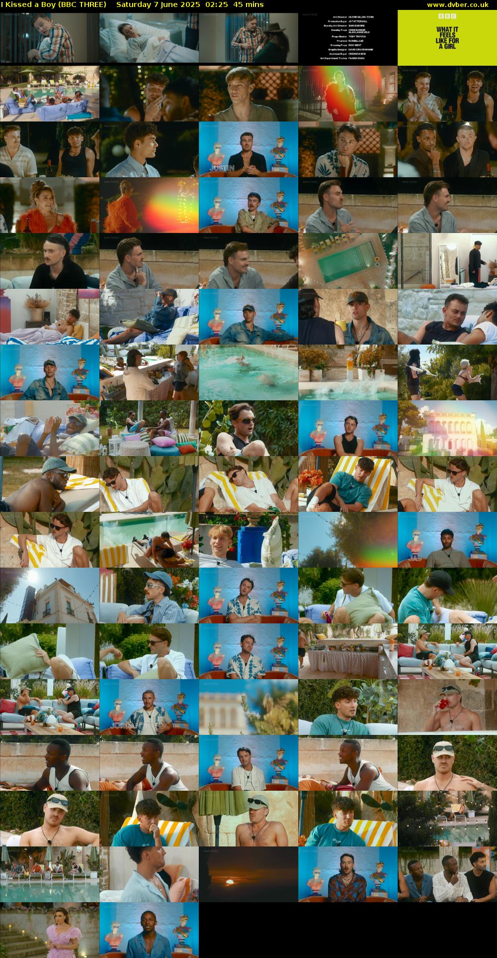 I Kissed a Boy (BBC THREE) Saturday 7 June 2025 02:25 - 03:10