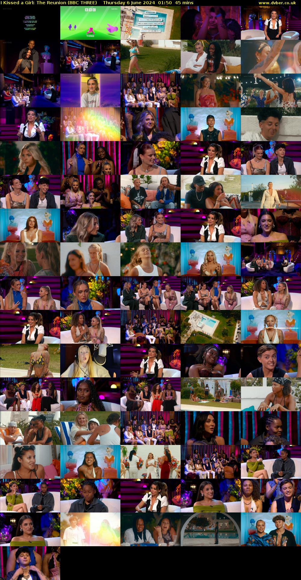 I Kissed a Girl: The Reunion (BBC THREE) Thursday 6 June 2024 01:50 - 02:35