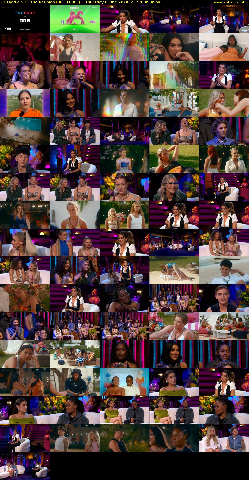 I Kissed a Girl: The Reunion (BBC THREE) Thursday 6 June 2024 23:50 - 00:35