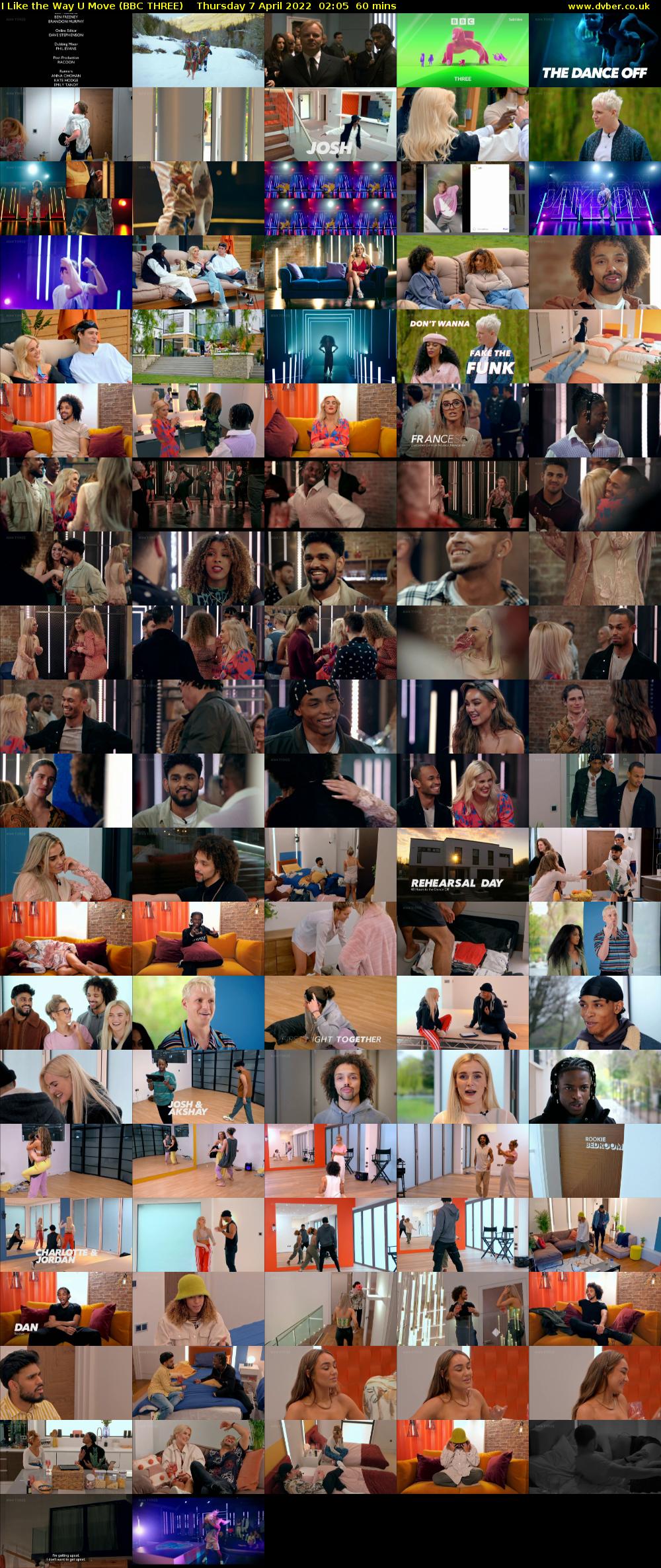 I Like the Way U Move (BBC THREE) Thursday 7 April 2022 02:05 - 03:05