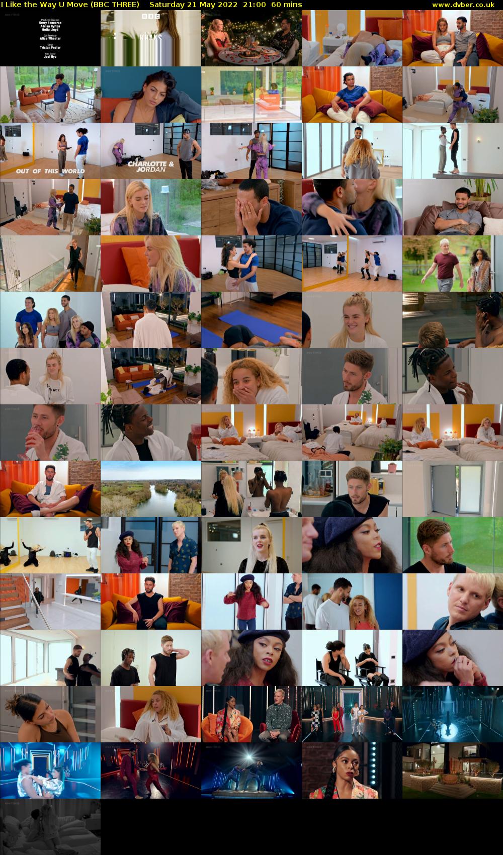 I Like the Way U Move (BBC THREE) Saturday 21 May 2022 21:00 - 22:00